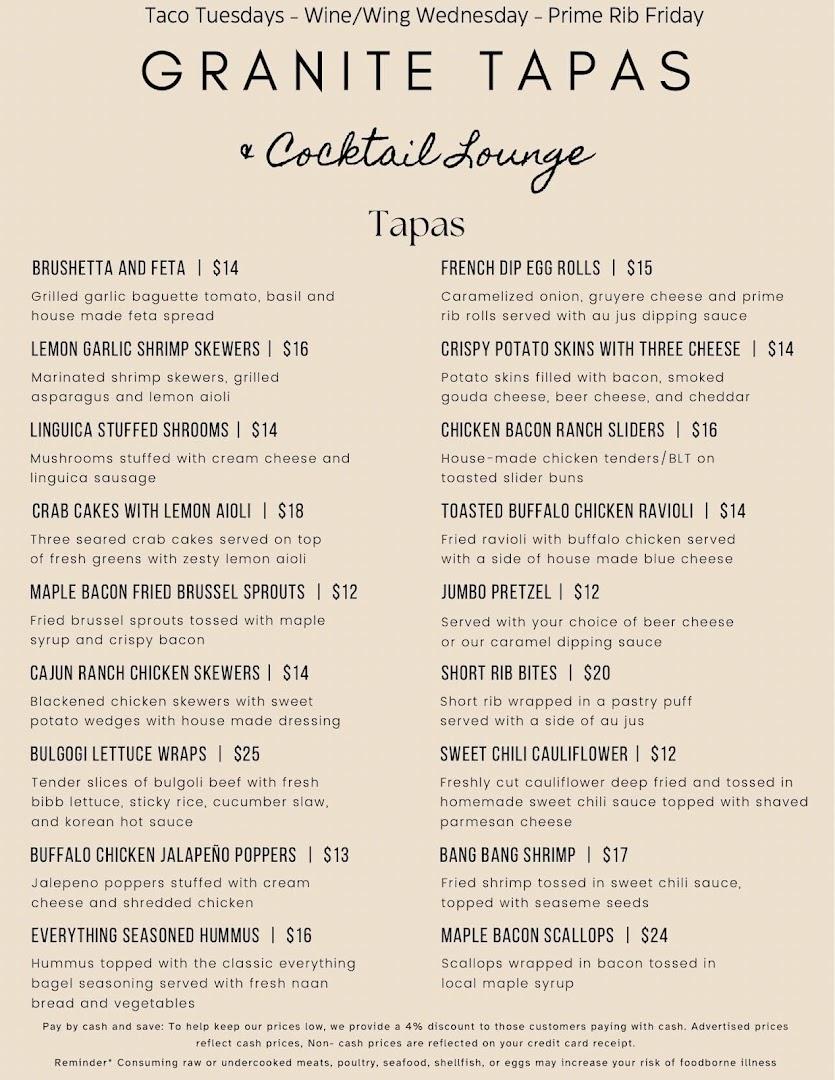 Granite Tapas & Cocktail Lounge